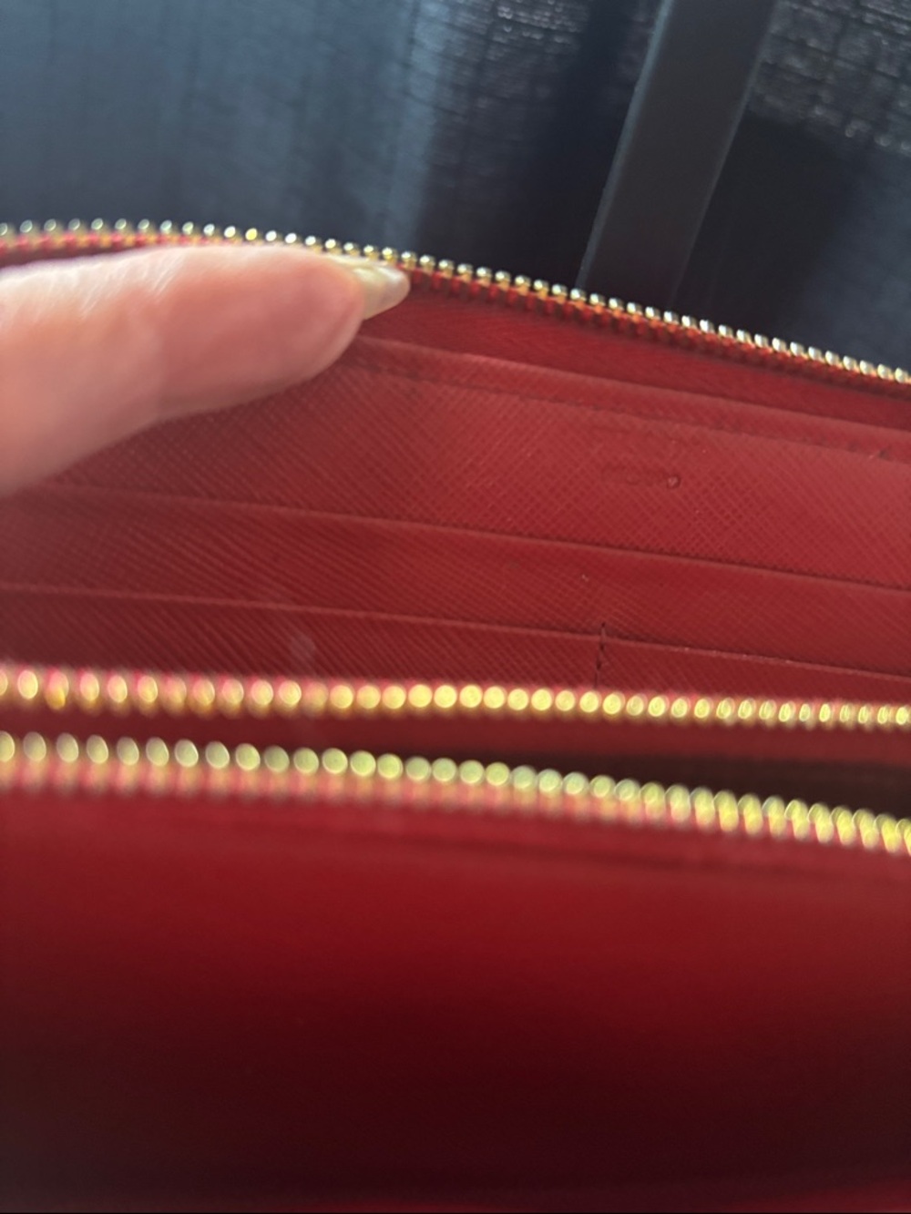 Prada Pink Saffiano Zip Wallet with Gold Logo - Picture 10 of 17